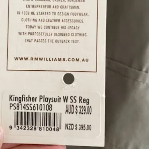 R.M. WILLIAMS 100% silk brand new belted jumpsuit, size 12 - Picture 12 of 16